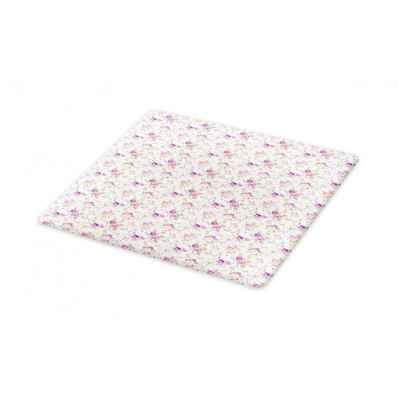 Soft Pastel Floral Cutting Board