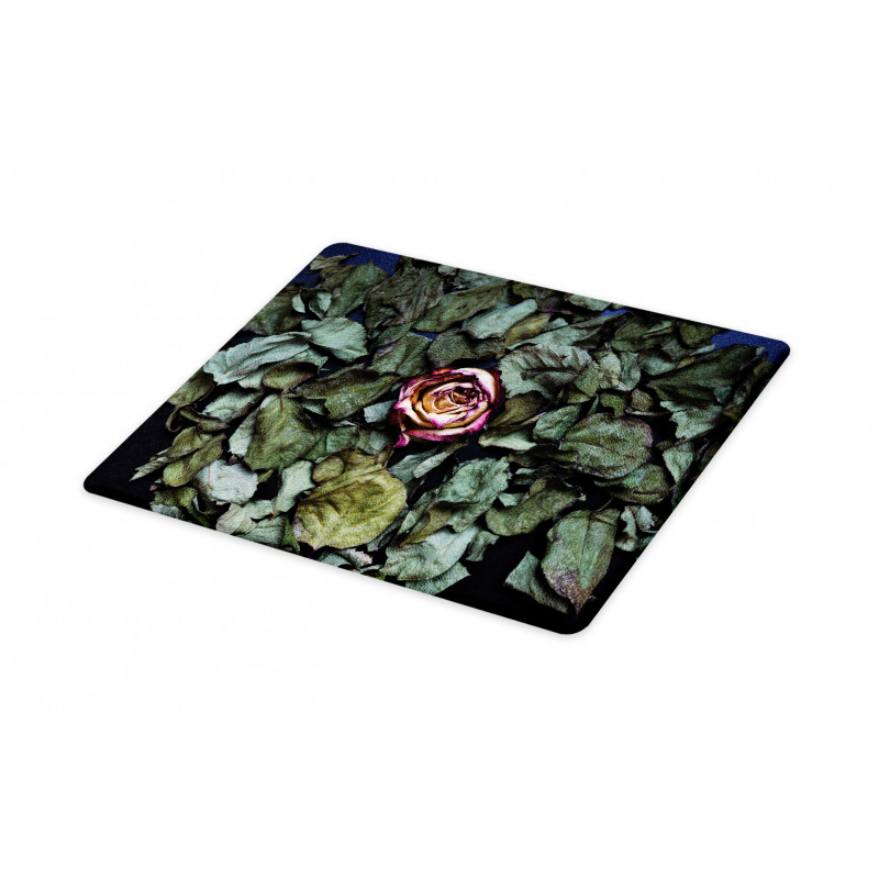 Rose Flower Dry Leaves Cutting Board