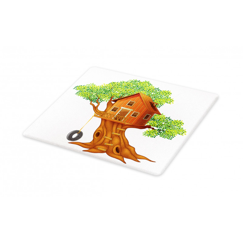 Wooden Home on Branches Cutting Board