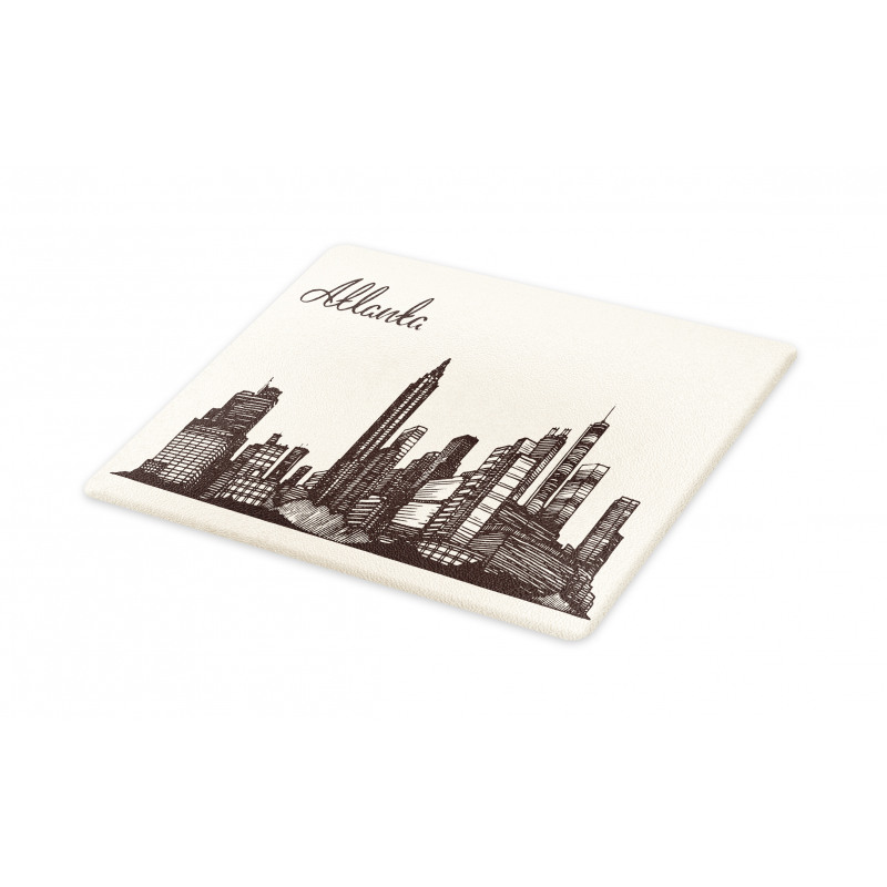 Grunge City Skyline Vintage Cutting Board