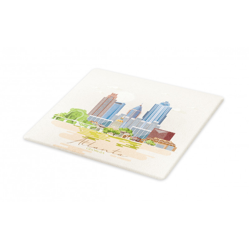 Graphics of City Silhouette Cutting Board