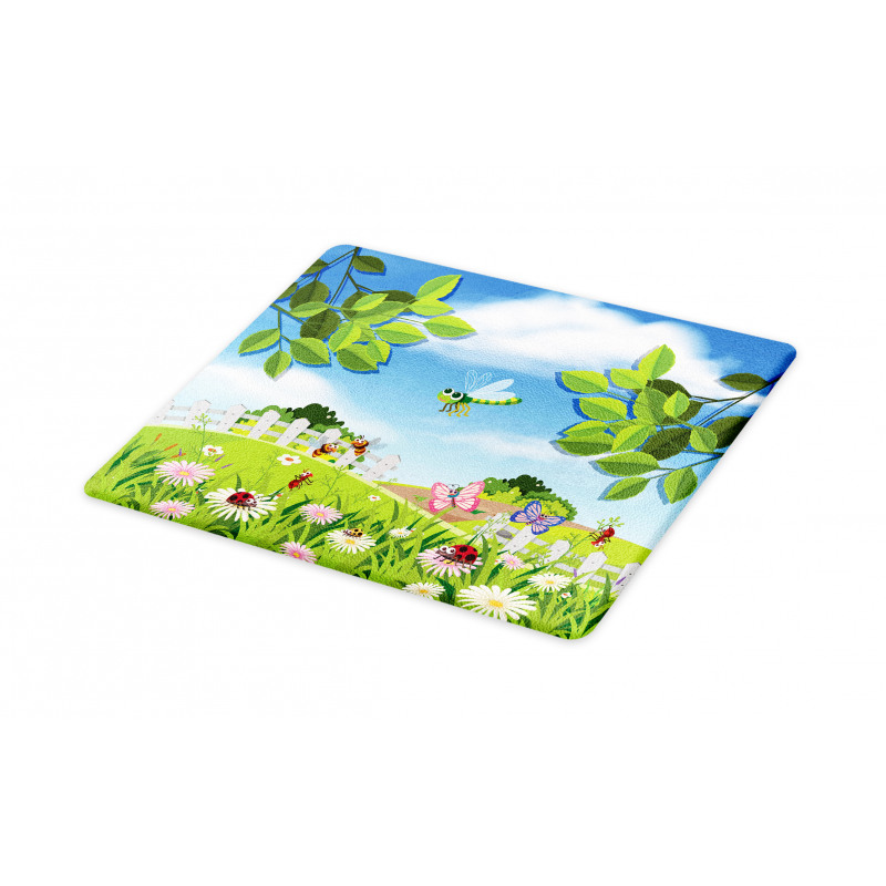 Spring Scene Cutting Board