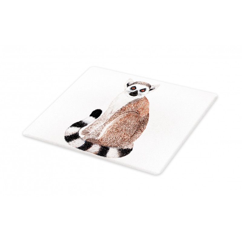 Watercolor Wild Animal Art Cutting Board