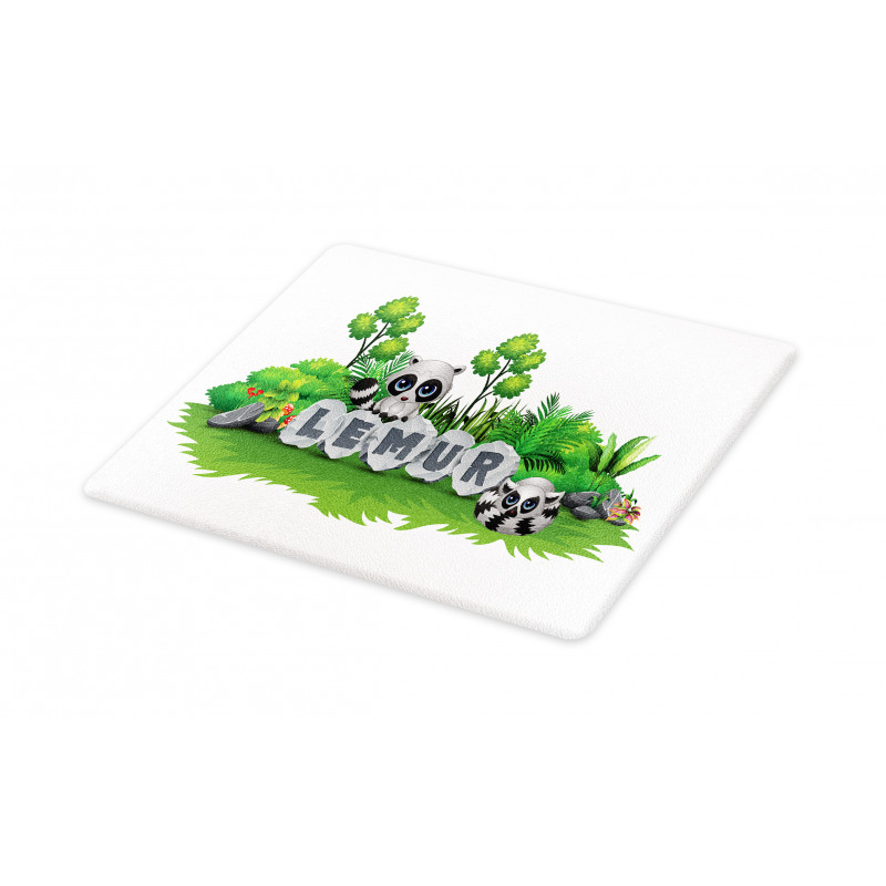 Madagascar Forest Animals Cutting Board