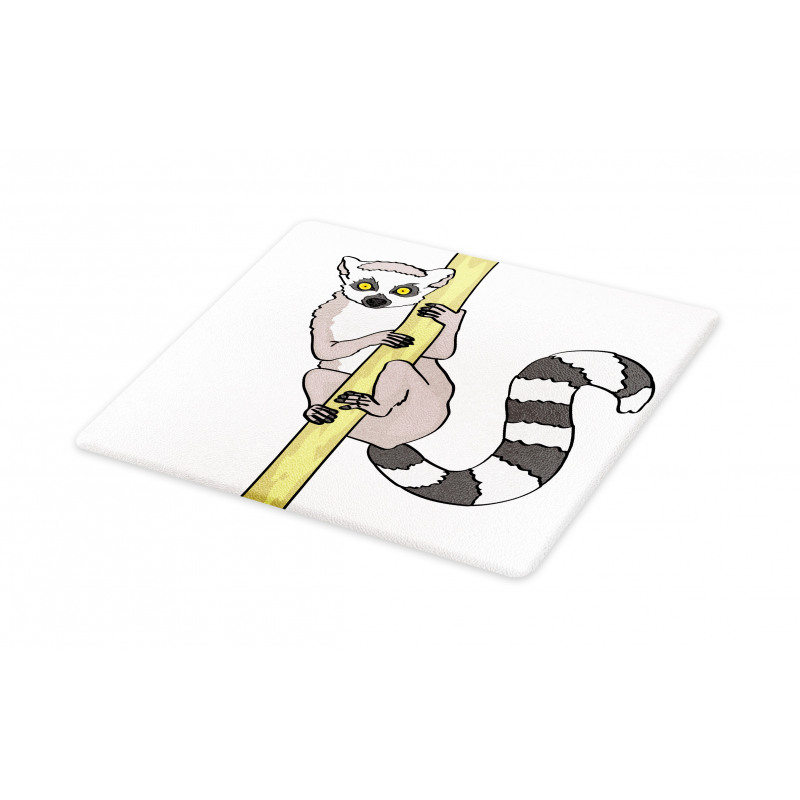 Tropical Ring Tailed Cartoon Cutting Board