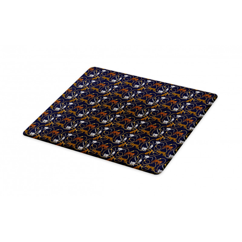 Tiger Leopard Chains Exotic Cutting Board