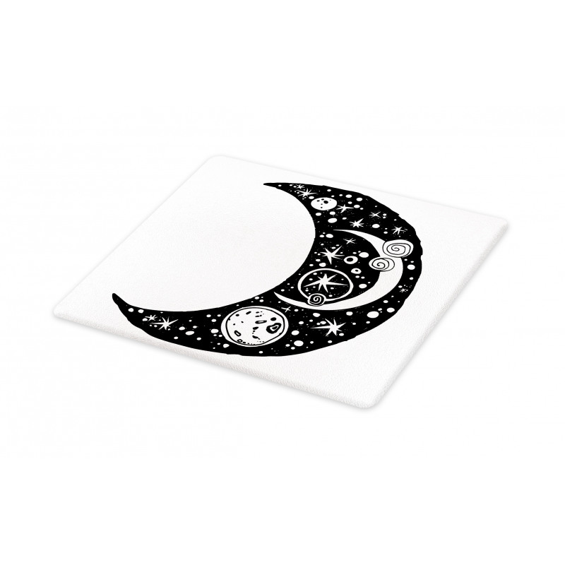 Crescent Doodle Cutting Board