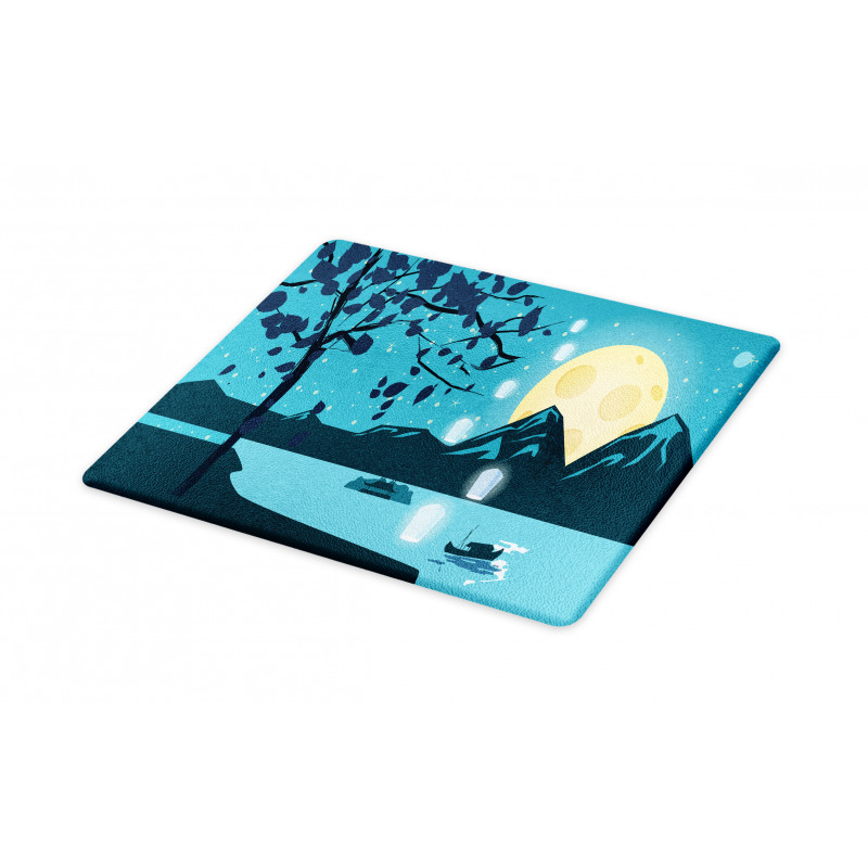 Night Landscape Moon Cutting Board