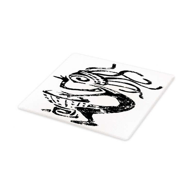 Cave Motif Darbuka Music Cutting Board