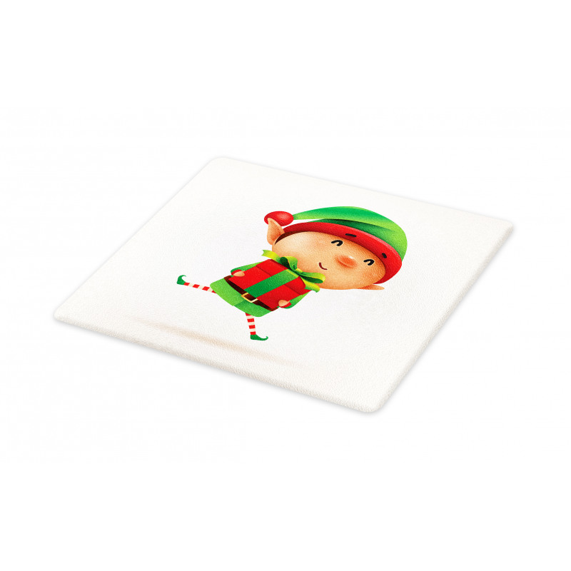 Little Boy Holding a Present Cutting Board