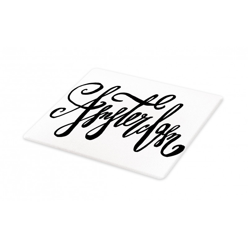 Cursive Modern Typography Cutting Board