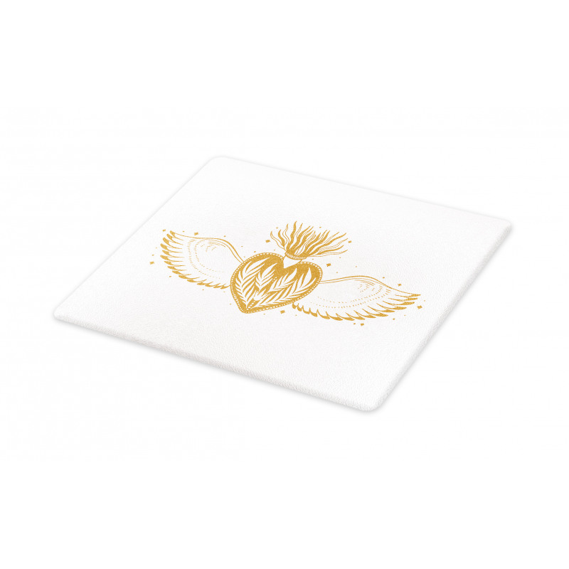 Winged Heart with Crown Cutting Board