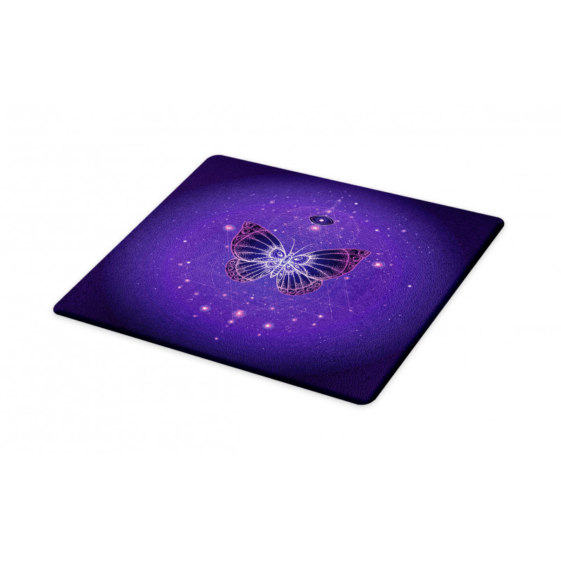 Galactic Butterfly Geometry Cutting Board