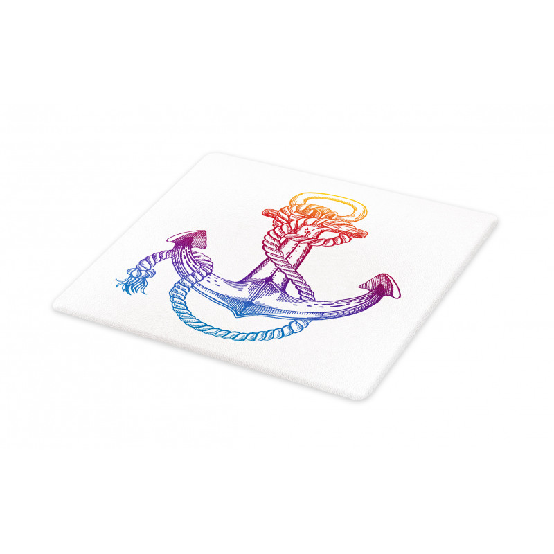 Ombre Anchor Rope Cutting Board