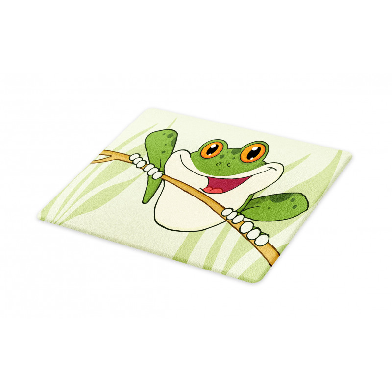 Happy Amphibian in Jungle Cutting Board