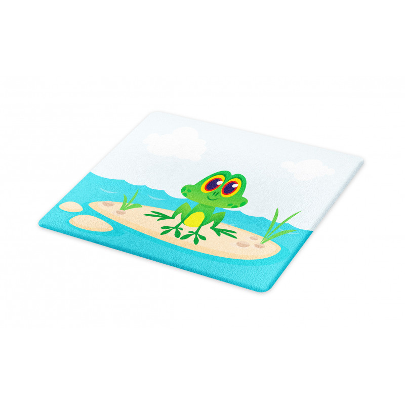 Nursery Cartoon Animal Scene Cutting Board