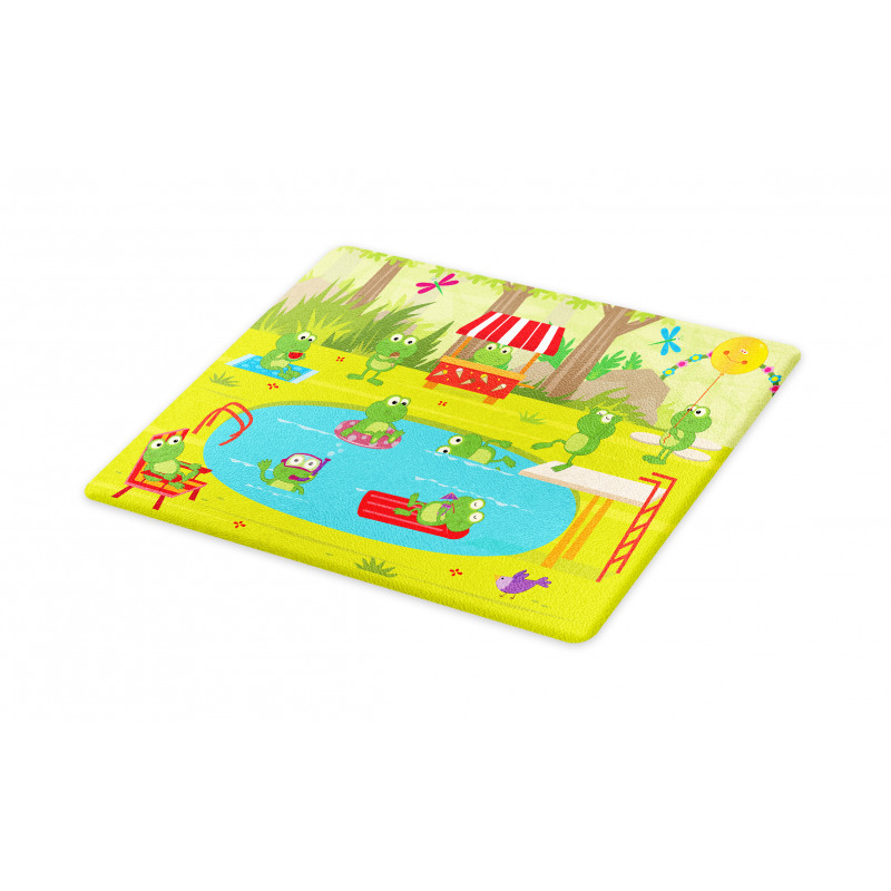 Animal Pool Party Fun Forest Cutting Board