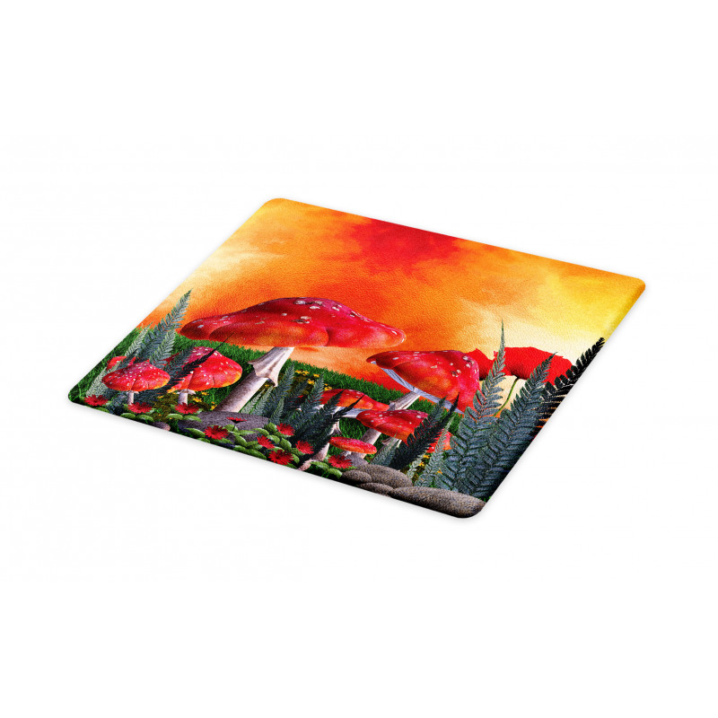 Clouds Leaves Poppies Cutting Board