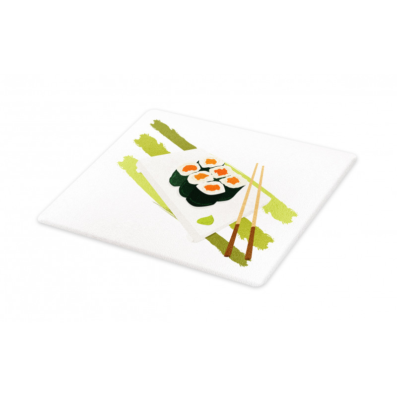 Sushi Maki Plate Chopsticks Cutting Board