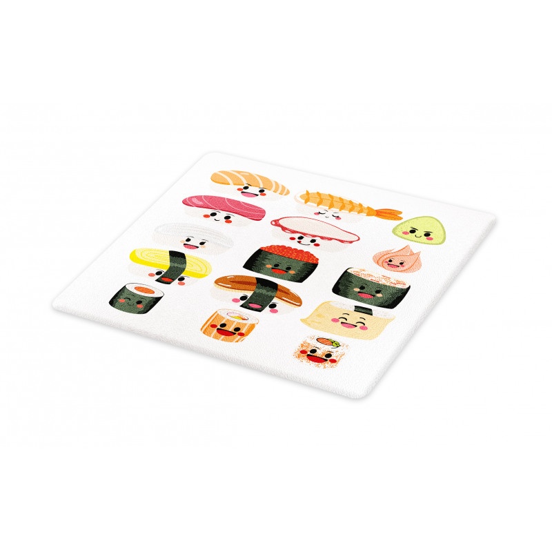 Funny Cartoon Sushi Cutting Board