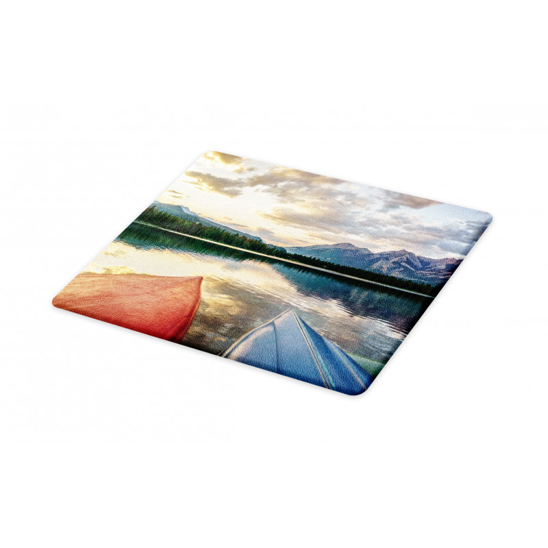 Edith Lake and Old Boats Cutting Board