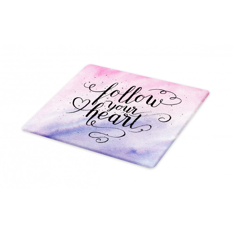 Follow Your Heart Words Cutting Board