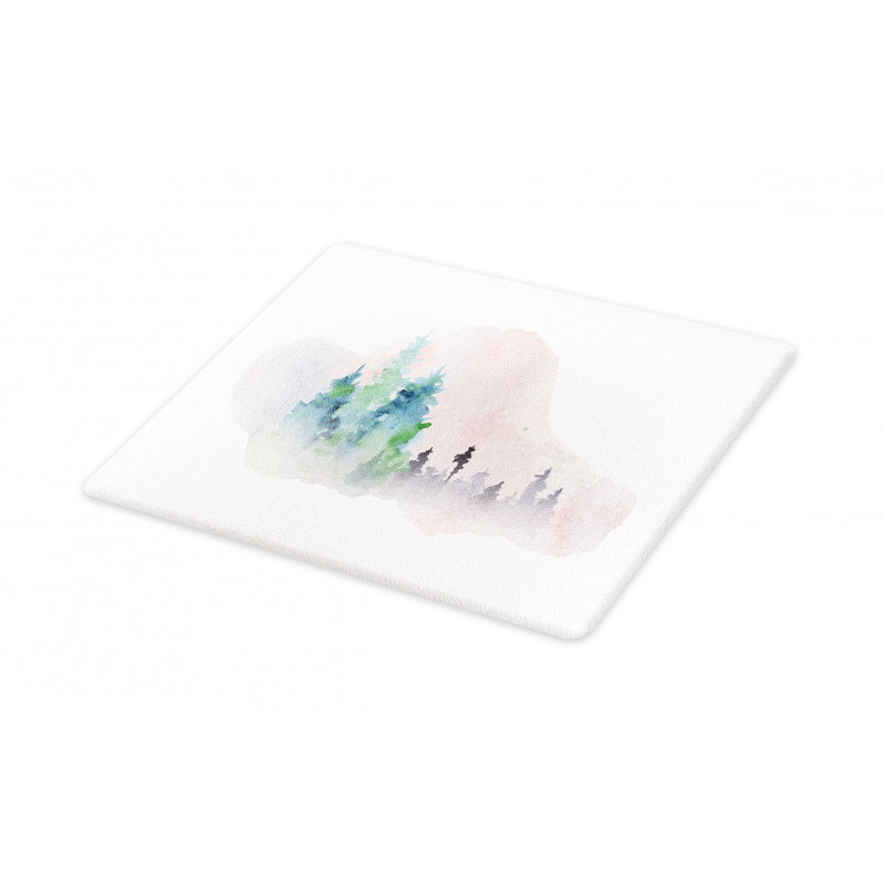 Watercolor Forest Artwork Cutting Board