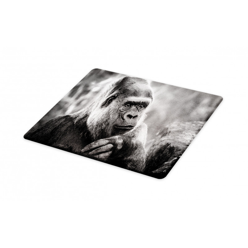 Close up Shot Ape Animal Cutting Board