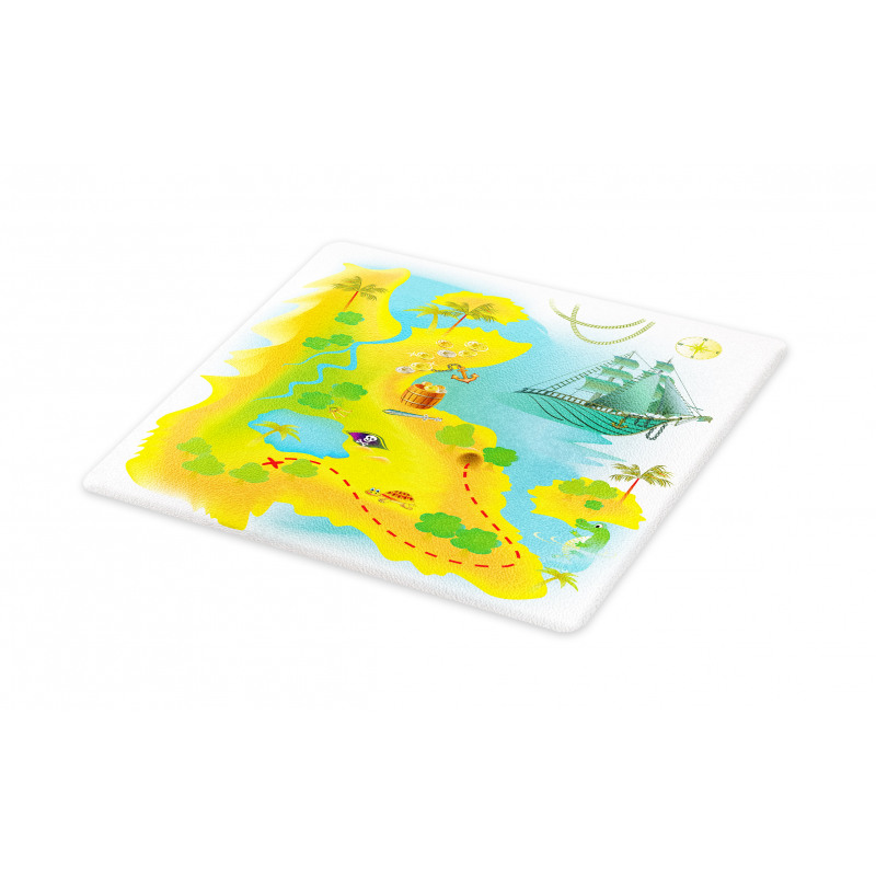 Map of a Treasure Island Cutting Board