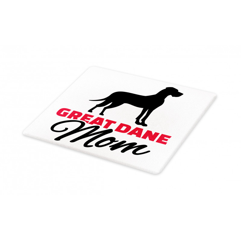 Dog Mom Lettering Cutting Board