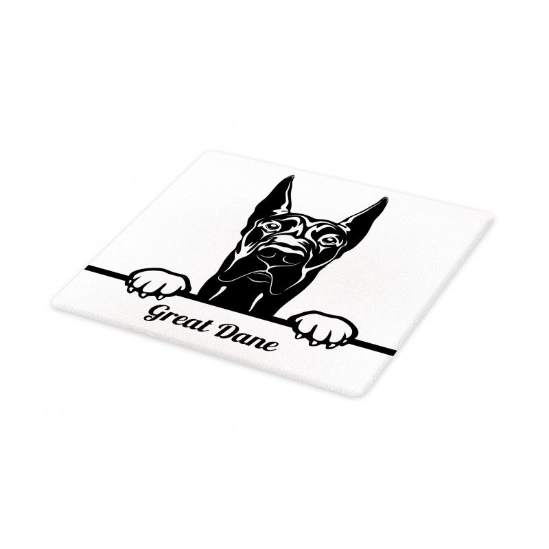 Peeking Big Breed Dog Cutting Board