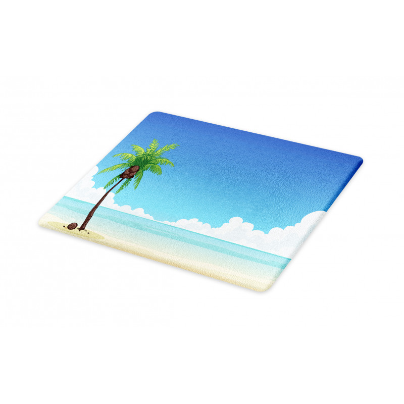 Exotic View Tree and Coconuts Cutting Board