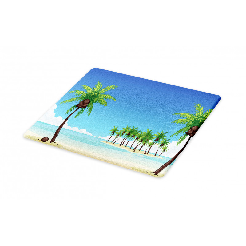 Coconut Trees in the Ocean Cutting Board