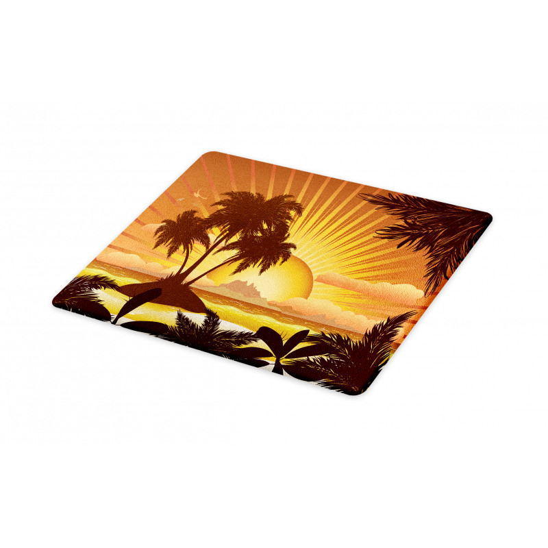 Digital Graphics Sunset Scene Cutting Board