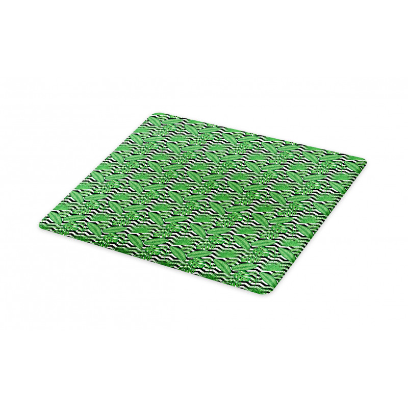 Leaves on Zigzags Cutting Board