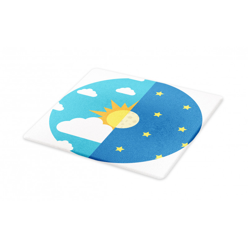 Day and Night Cartoon Cutting Board