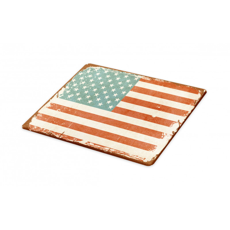 Grunge US Flag Cutting Board