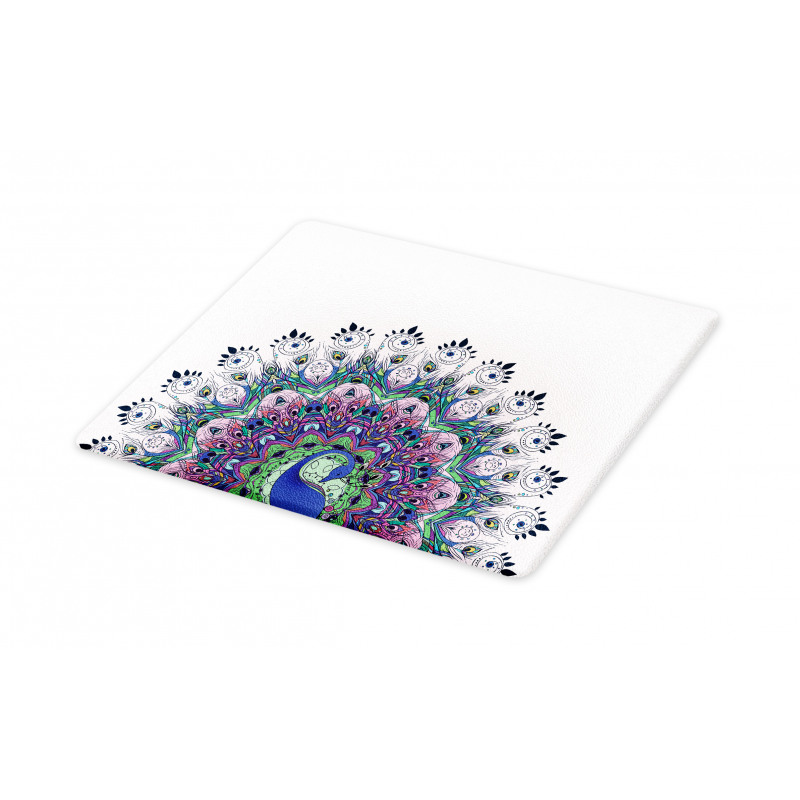 Exotic Wild Peacock Cutting Board