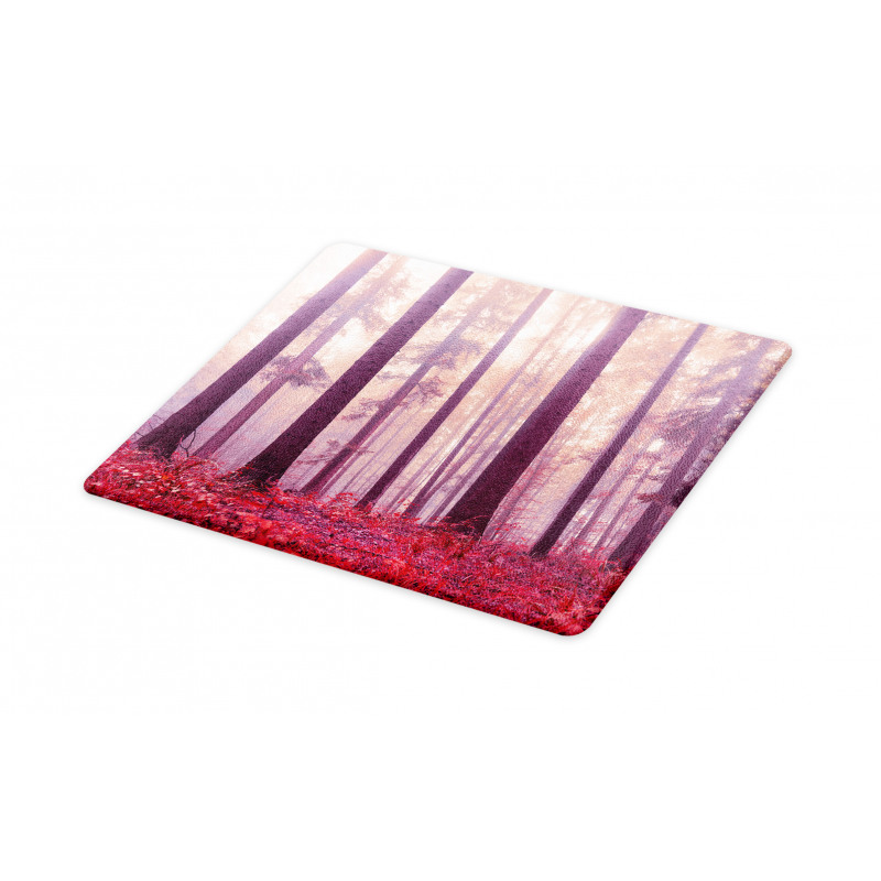 Trees Foggy Sunlight Cutting Board