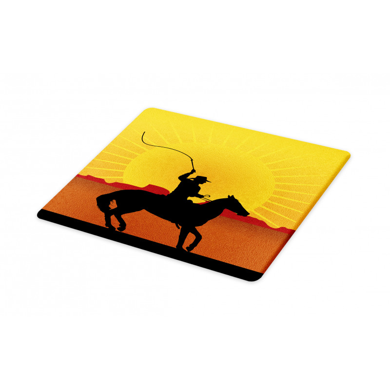 Cowboy on Horse Shade Cutting Board