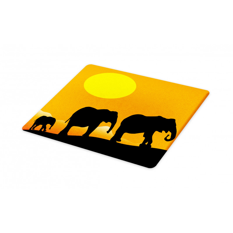 Baby Elephant and Family Cutting Board