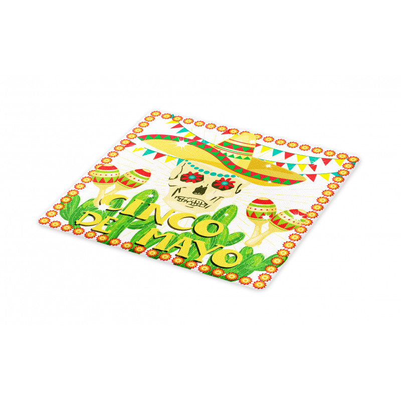 Skull Maracas Cutting Board