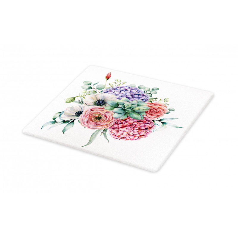 Hydrangeas Bouquet Cutting Board