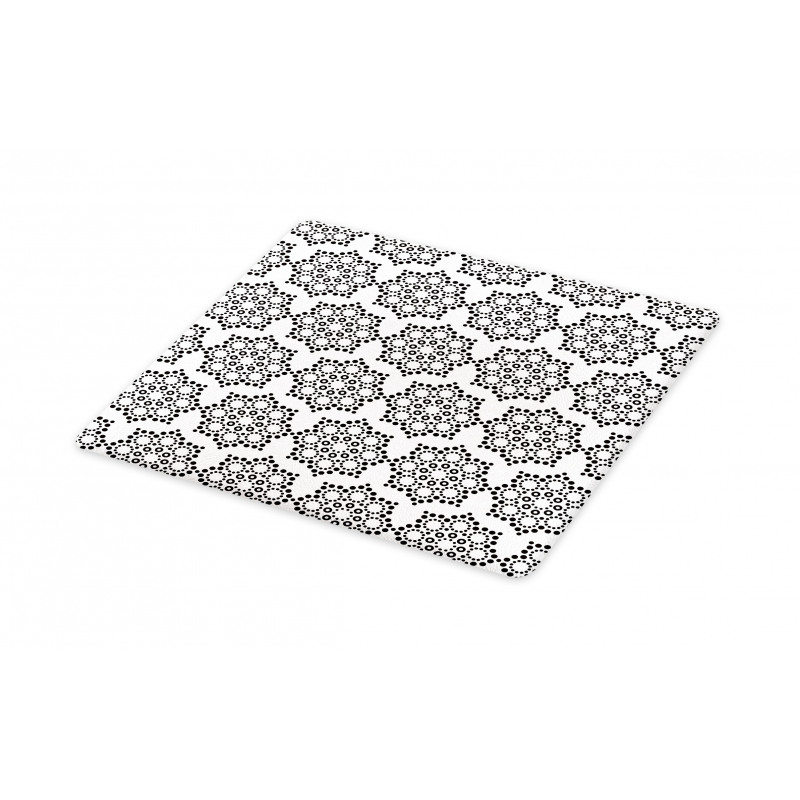 Dotwork Floral Motif Cutting Board