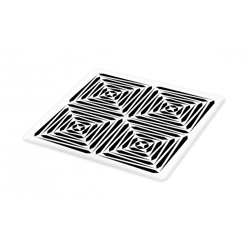 Monochromatic Stripes Art Cutting Board