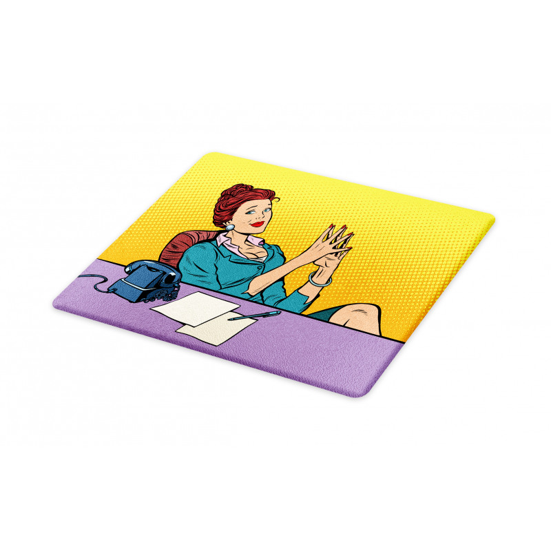 Pop Art Businesswoman Cutting Board