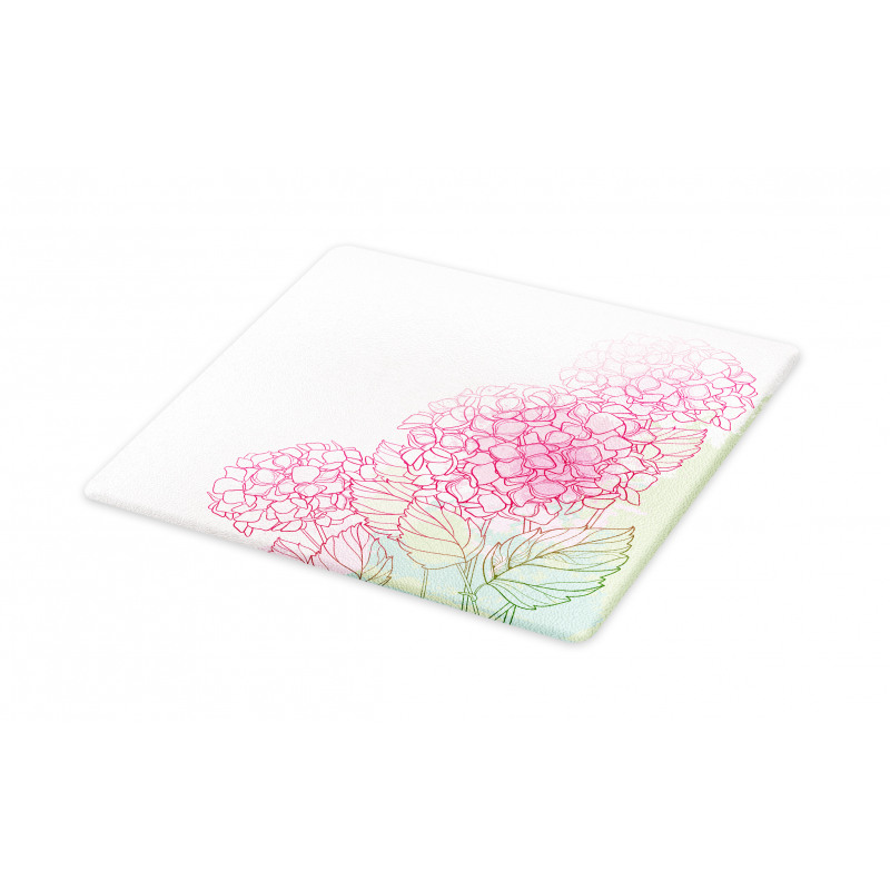 Grunge Paint Art Flowers Cutting Board