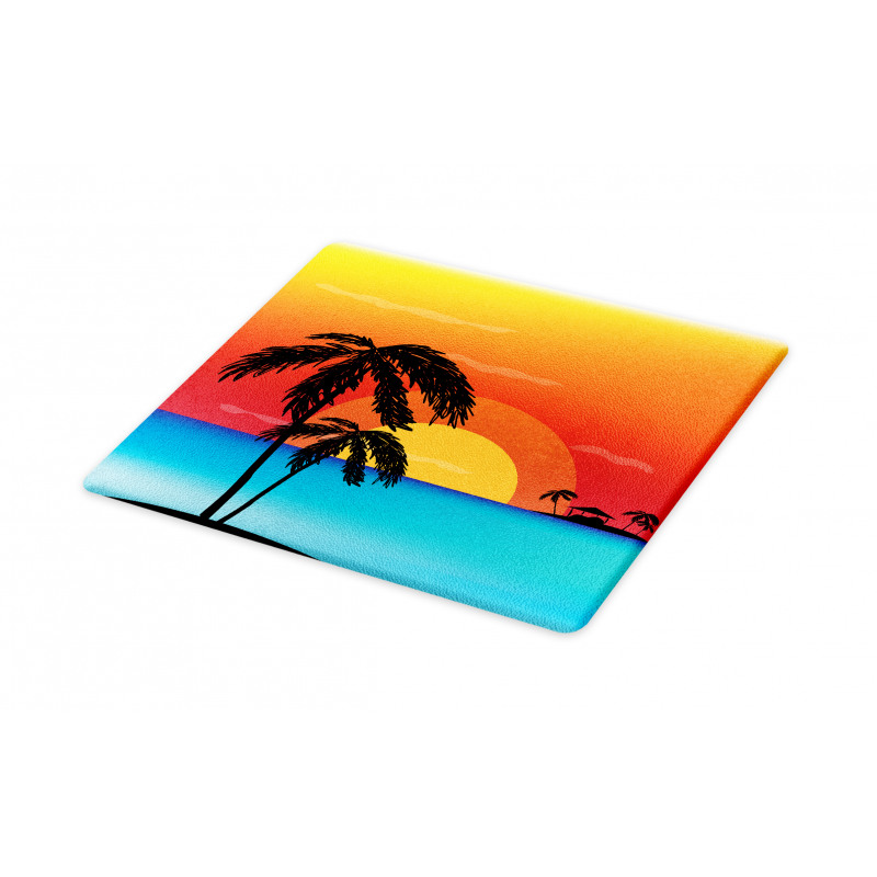 Sunset Trees and an Ocean Cutting Board