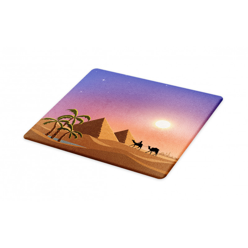 Caravan Camels Desert Scene Cutting Board