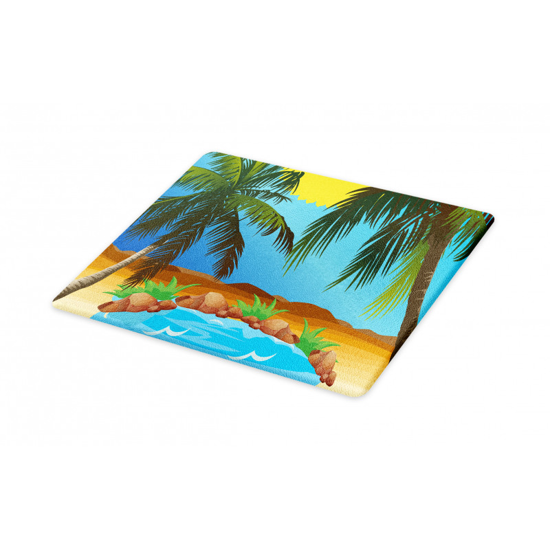 Big Palm Leaves Wild Outdoors Cutting Board